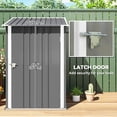 thumbnail image 4 of Remise de Jardin en Acier Galvanisé - Cabanon à Outils Extérieur 40,6 Pouces x 39,4 Pouces avec Porte Verrouillable - Patio Gris - Solution de Rangement Résistante à la Rouille, 4 of 7