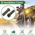 thumbnail image 3 of Unique Bargains 7/8" 22mm 15/16" 24mm Motorcycle Hand Grips Cover Kit Non Slip TPU Handlebar Hand Grips for Motorcycle Scooter Bicycle ATV Green 1 Set, 3 of 7