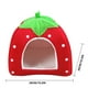 thumbnail image 3 of Apmemiss Clearance Winter Indoor Outdoor Pet House Foldable Yurt Strawberry Tent, Warm Shelter for Cats Dogs, Small Medium Breeds, Easy Storage, 3 of 8