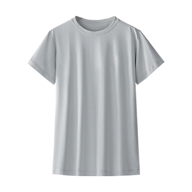 Gibobby Playera de Manga Corta con Cuello Redondo Camisas diarias informales para mujer, camiseta manga corta con cuello redondo, camisetas sueltas, blusa tipo túnic(Gris,M)