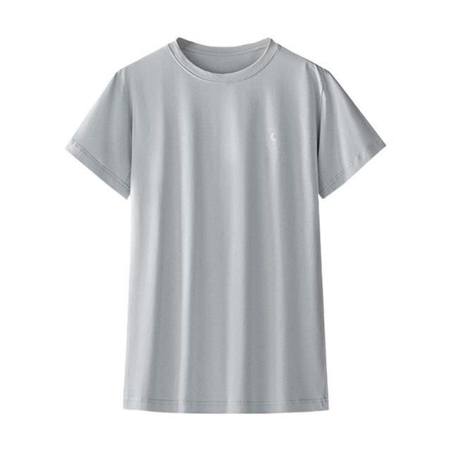 Gibobby Casual Playera de Manga Corta para Mujer Camisas diarias informales para mujer, camiseta manga corta con cuello redondo, camisetas sueltas, blusa tipo túnic(Gris,XL)