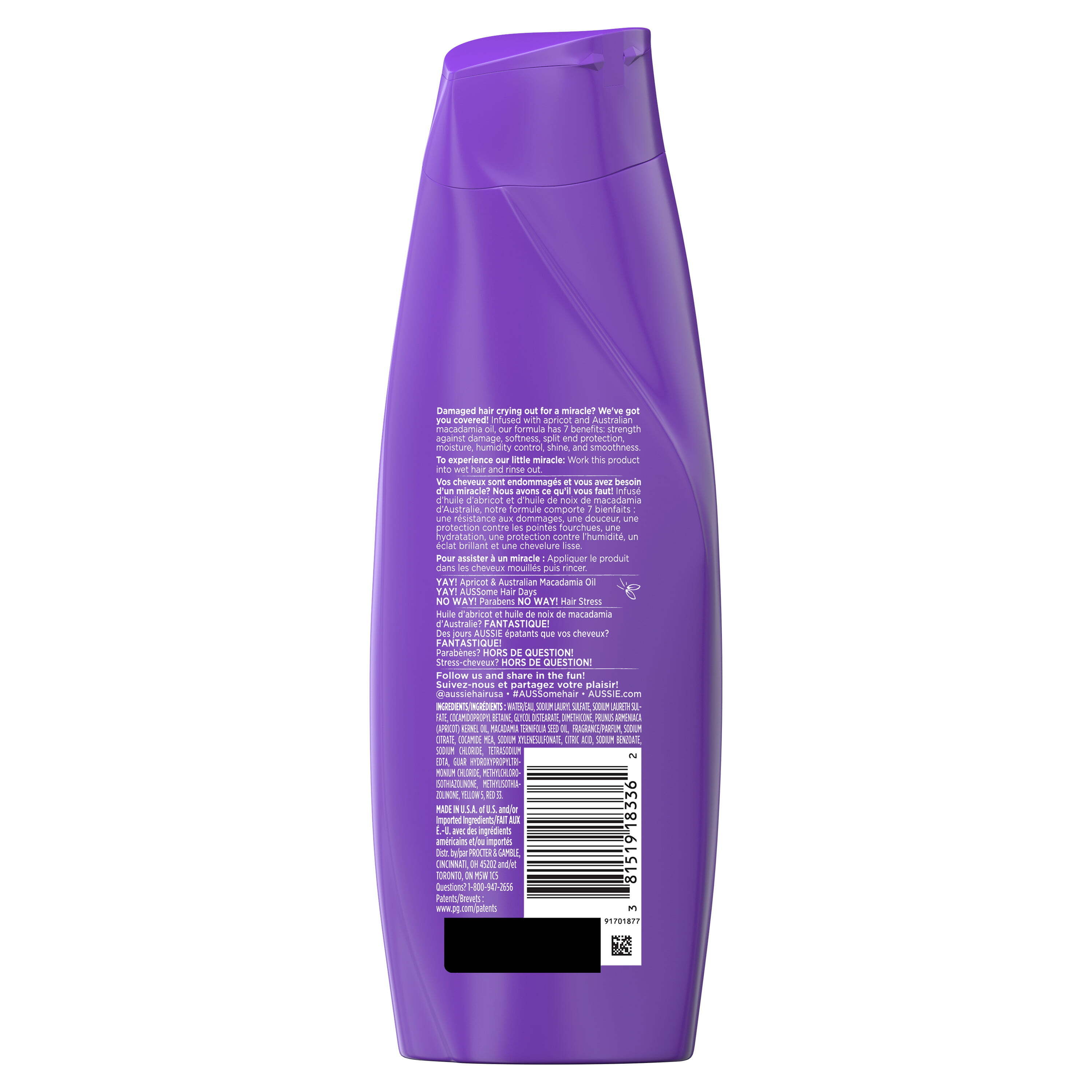 Aussie Total Miracle Shampoo for All Hair Types 12.1 fl oz - image 2 of 8