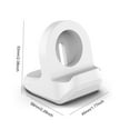 thumbnail image 4 of Freer Support de Charge pour Smartwatch Antidérapant Chargeur Sans Fil Support de Rangement pour Table de Chevet de Bureau Remplacement pour Montre iOS Blanc, 4 of 6