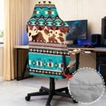 thumbnail image 6 of Whosucclay Aztec Tribe Geometric Cow Print Gaming Chair Covers, Stretchable Computer Chair Cover, Anti-dust Office Chairs Cover, Racing Chairs Covers for Anti Cat Scratch Protection, 6 of 8