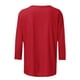 thumbnail image 5 of Xuyuer Ladies' Printed Round Neck Three Quarter Sleeve Loose T-Shirt, Casual Spring Top for Everyday Wear, Weekend Outings and Seasonal Wardrobe Refresh, 5 of 5