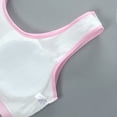 thumbnail image 4 of 6-Piece Girls' Matching Underwear: Seamless Training Cami Bralette with Matching Briefs, Soft for Ages 8-14, 4 of 5