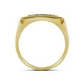 thumbnail image 3 of 10kt Yellow Gold Mens Round Diamond Square Frame Cluster Ring 1/2 Cttw, 3 of 3