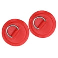 thumbnail image 3 of Coussinet à Anneau en D, 2 Pcs Accessoires de Pont Patch en D en PVC Longue Durée de Vie Réutilisable pour Bateau Gonflable Kayak Canot en PVC pour Toit Grilles Remorques Feuilles de Sol Jaune, Bleu, Rouge, Émeraude, 3 of 7