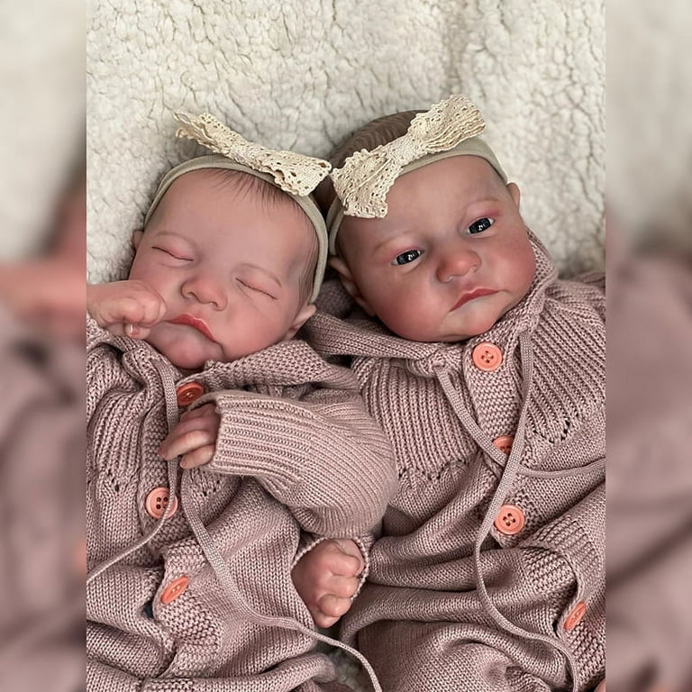 Lifelike twin 2024 baby dolls