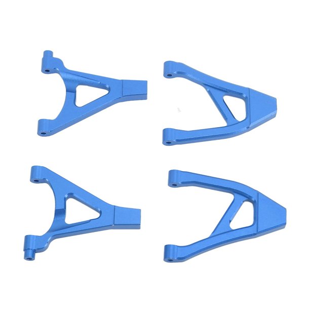 Juego de brazo oscilante trasero YUANXCMXG de aluminio para coche RC Traxxas 1/16 Slash azul