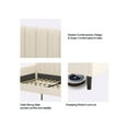 thumbnail image 5 of Modern Velvet Upholstered Twin Size Daybed, Beige, 5 of 7