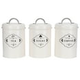 thumbnail image 4 of 3Pcs Kitchen Storage Jars Sugar Coffee Tea Canisters Food Sealed Storage Container, 4 of 12