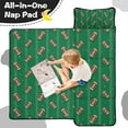 thumbnail image 4 of Green Striped Footballs Pattern Toddler Nap Mats for Kids Preschool,Sleeping Mat Bag or Kids,Toddler Sleeping Bag,Toddler Nap Mat or Daycare, 4 of 6