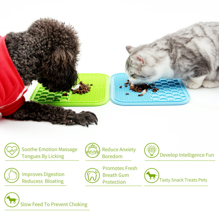 Dog Licking Mat Dog Licking Mat Dog Licking Pad With Bottom Suction Cup,  Anti-strangulation Pet Bowl