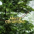thumbnail image 4 of Uutvmp Merry Christmas Signs, Decorative Glittery Hanging Signs for Xmas, Gold Merry Christmas Tree Wreath Decorations Accessories Hanging Ornaments, 4 of 4