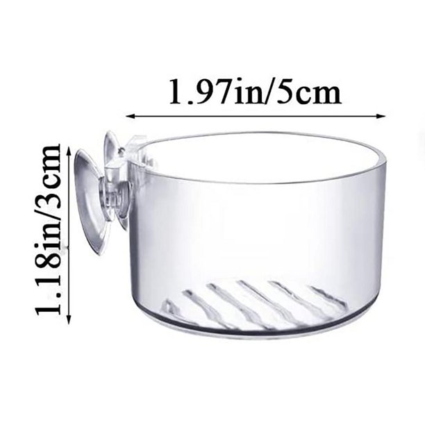 Maceta decorativa para acuario, maceta acrílica para plantas acuáticas, minijarrón para jardinería, comedero para lombrices rojas para pecera con soporte de ventosa