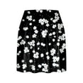 thumbnail image 4 of QATAINLAV Women's Stretchy High Waist Workout Yoga Skorts Casual Pleated Athletic Tennis Skirts Outdoor Floral Print Running Shorts Skirt Black XL, 4 of 6