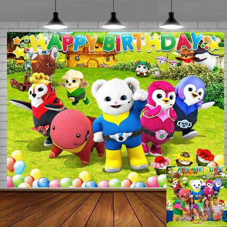 badanamu Backdrop Banner Party Supplies Poster Movie Theme Background for Photography Kids Birthday Decorations