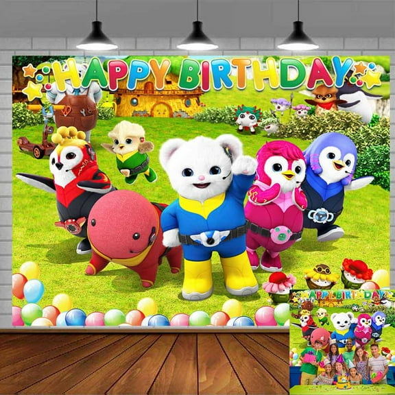 badanamu Backdrop Banner Party Supplies Poster Movie Theme Background for Photography Kids Birthday Decorations