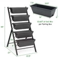 thumbnail image 3 of Raised Garden Bed, Vertical Garden Planter, 5-Tier Elevated Flower And Vegetable Plant Stand With Water Drainage System, Durable Iron Frame And Food-Grade Plastic Pots, Space-Saving Outdoor Gardening, 3 of 9