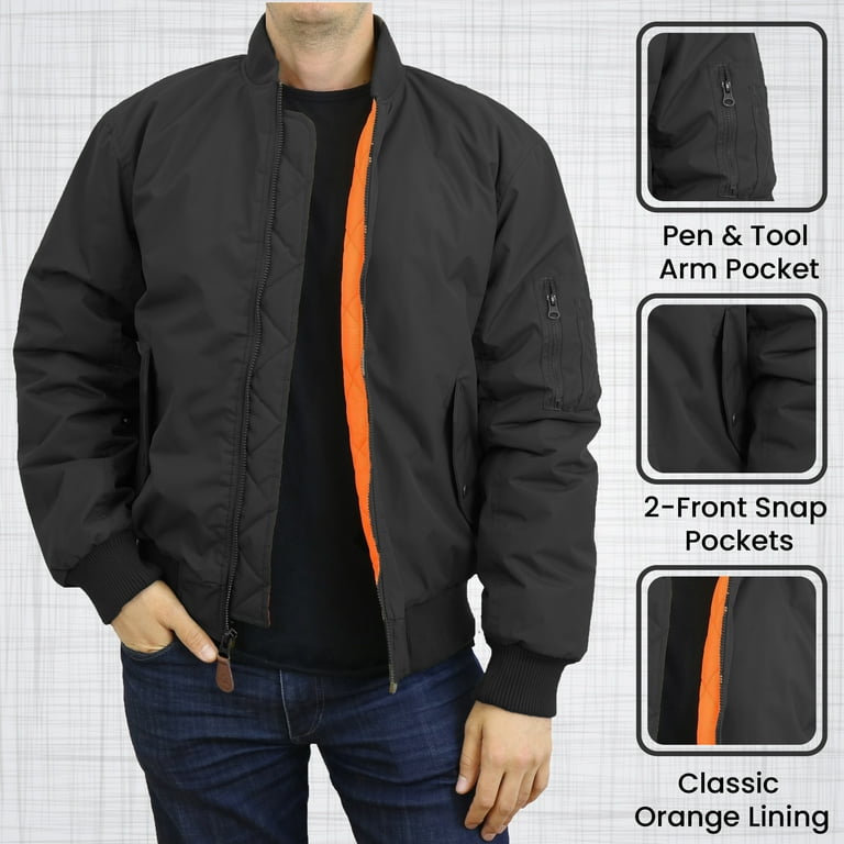 Men's Heavyweight MA-1 Bomber Flight Jacket (S-5XL Men's Heavyweight MA-1 Bomber Flight Jacket (S-5XL