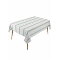 thumbnail image 2 of Turquoise Striped Tablecloth Rectangle Table Cloth 60x120, Waterproof Tablecloth Outdoor Table Cloth, Farmhouse Pinstripes Geometric Color Washable Table Cover for Kitchen Dinning Party, 2 of 8