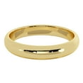 thumbnail image 3 of 4 mm 14K Gold Wedding Band Plain Low Dome Style Ring, 3 of 3