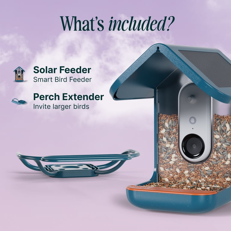 Birdbuddy Durable & Weatherproof Pro Solar Bird Feeder with