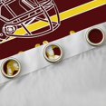 thumbnail image 4 of jejeloiu Boys Ball Game Curtains Pack of 2 (42x84 Each),American Rugby Sport Curtains Blackout,Red Football Helmet Bedroom Curtains For Boys Kids,Microfiber Bedroom Decor, 4 of 6