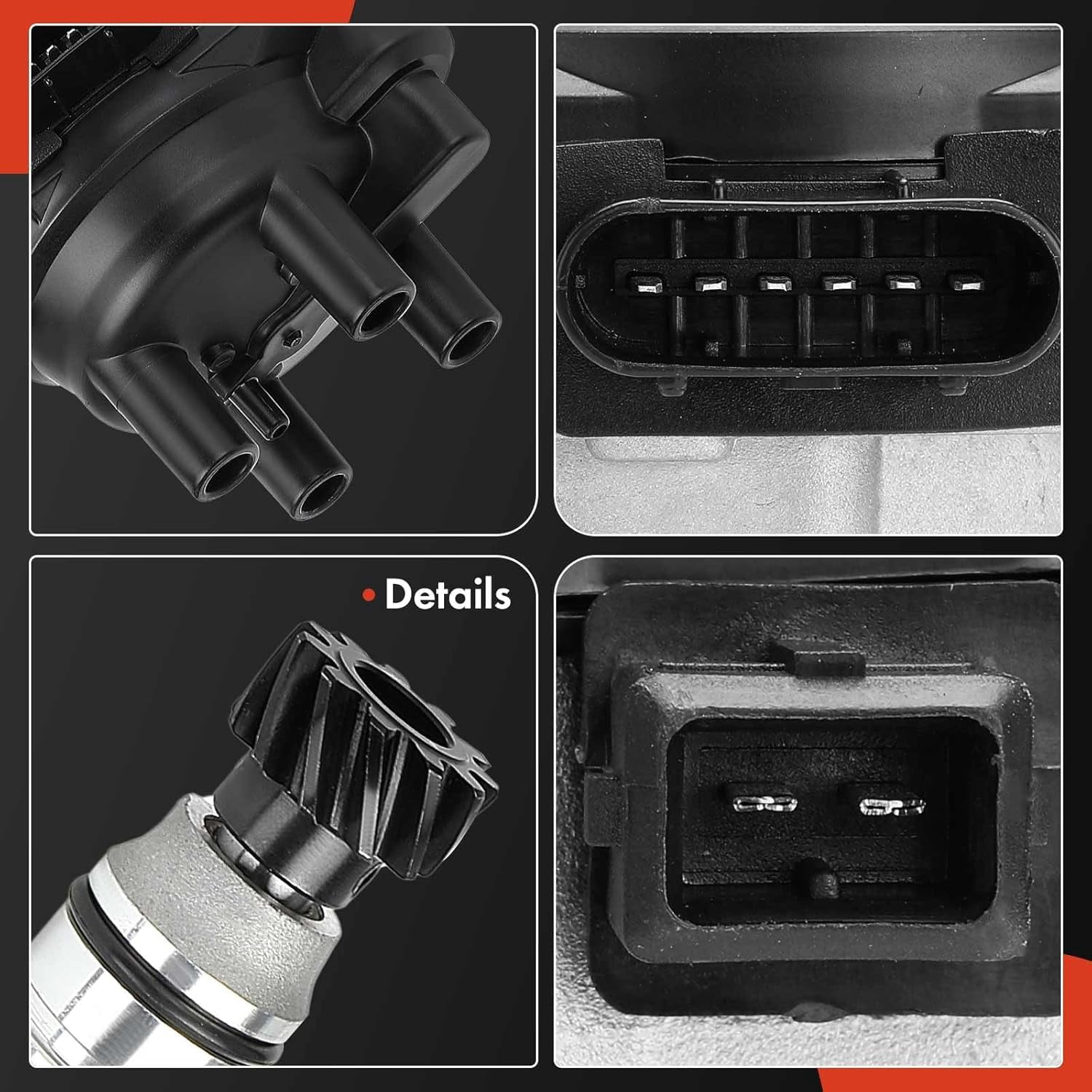 A-Premium Ignition Distributor with Cap and Rotor Compatible with Mitsubishi Eclipse 1991-1994 & Eagle Talon 1993-1994 & Plymouth Laser 1991-1994, 1.8L