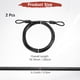 thumbnail image 3 of Cable de Seguridad Uxcell con Asas [2Pcs] - 6.56ft / 78.7 Pulgadas Cable de Seguridad de Acero Inoxidable para Candado de Equipaje Uso para Bicicletas y Equipaje - [Negro], 3 of 6