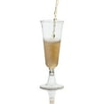 thumbnail image 5 of 60 Crown Display Quality Plastic 5 oz. Wine Flute Glasses - Silver Sparkle, 5 of 9