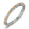 thumbnail image 3 of Lafonn Birthstone Sterling Silver Platinum Plated Lassire NOVEMBER Ring (2.34 CTTW), 3 of 5