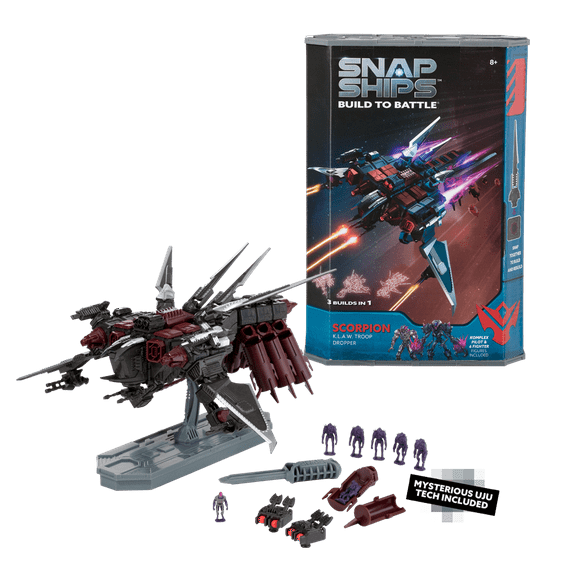 Snap Ships Scorpion Klaw Troop Dropper - Build to Battle