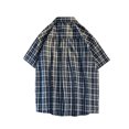 thumbnail image 5 of Awdenio Mens T-shirt Lapel Short Sleeved Plaid Top Shirt Lapel Top/shirt Comfortable, Breathable, for Daily Casual Wear, 5 of 5