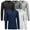 (Henley) Black & Charcoal & Grey & Navy & White, variant on 5-Pack Men's Thermal Shirts - Waffle Knit Henley & Crew Neck Styles, Long Sleeve, Soft & Warm Layers for Winter