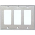 thumbnail image 1 of Morris Products 83823 304. Plaques Murales en Acier Inoxydable 3 Gang Decorative-GFCI, 1 of 1