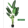 thumbnail image 3 of Árbol Artificial Ave del Paraíso – Planta Falsa de Plátano con Troncos – Maceta Decorativa – Interior y Exterior – Hogar y Oficina, 3 of 7