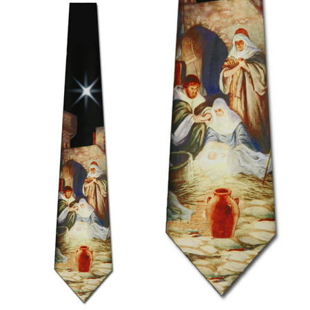 Nativity Tie-Away in the Manger Necktie Christmas (Best Ties In London)