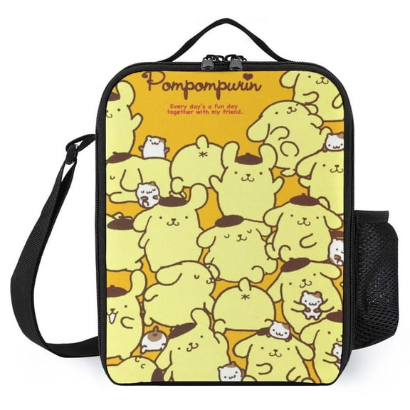 Pompompurin Lunch Bag, Insulated Lunch Bag for Women Men Lunch Box Container Bag Reusable Lunch Tote Bag for Office, Work, Beach, Travel, Picnic