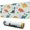 Light Green Dinosaurs, variant on Long Mouse Pads for Desk,Light Green Dinosaurs Leaves Pattern Desk Mats on Top Of Desks, Desk Mouse Pad Extra Large with 3mm Non-Slip Base and Stitched Edge for Gaming,Office,Work,Home 31.5"x11.8"