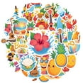 thumbnail image 2 of 35pcs-50pcs Hawaii Stickers Tropical Kids Stickers Beach Waterproof Funny Stickers Pack for Luggage Phone Laptop, 2 of 9