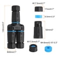 thumbnail image 2 of Uxcell Waterproof RJ45 Coupler, 1 in 2 Out Splitter Waterproof IP68 Cable Connector for Cat5/Cat5e/Cat6/Cat7/Cat8, 2 of 6