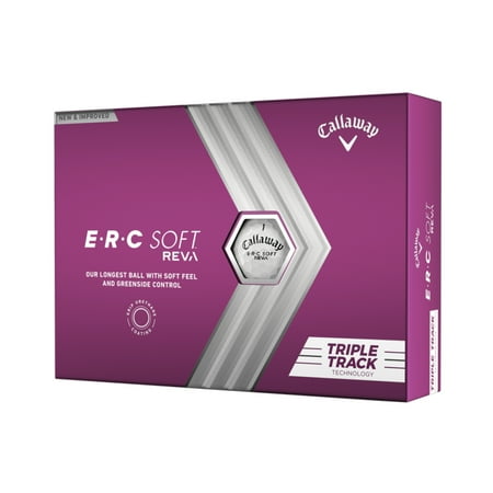 Callaway Golf 2023 ERC Soft Reva Triple Track Golf Balls 12-pack, White
