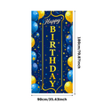 thumbnail image 3 of Blue and Gold Happy Birthday Banner with Balloon Star Elements Party Decoration Backdrop for Birthday Party Celebrations Photography Props Party Supplies, 3 of 8