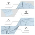 thumbnail image 7 of IYTR Men's Long Sleeve Shirts Solid Color Comfy Pullover Lapel Collar Casual Loose Fit V-Neck Shirts Basic Tops (Light Blue,S), 7 of 7