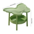 thumbnail image 3 of Side Table under $5! Xqxayjr Butterfly Shape Side Table with Storage Shelf, 2 Tier Nesting Table for Living Room Bedroom, Multifunctional End Table, 3 of 6