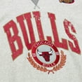 thumbnail image 4 of Men's Mitchell & Ness Heather Gray Chicago Bulls  Vintage Logo Pullover Sweatshirt, 4 of 6