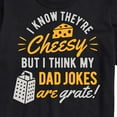 thumbnail image 3 of Instant Message - Cheesy Dad Jokes Grate  - Men's Short Sleeve Graphic T-Shirt, 3 of 6