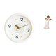 thumbnail image 5 of Reloj de pared de ángel moderno, figura de resina, silencioso, números , escultura decorativa de querubín sosteniendo una paloma para el hogar,, 5 of 8